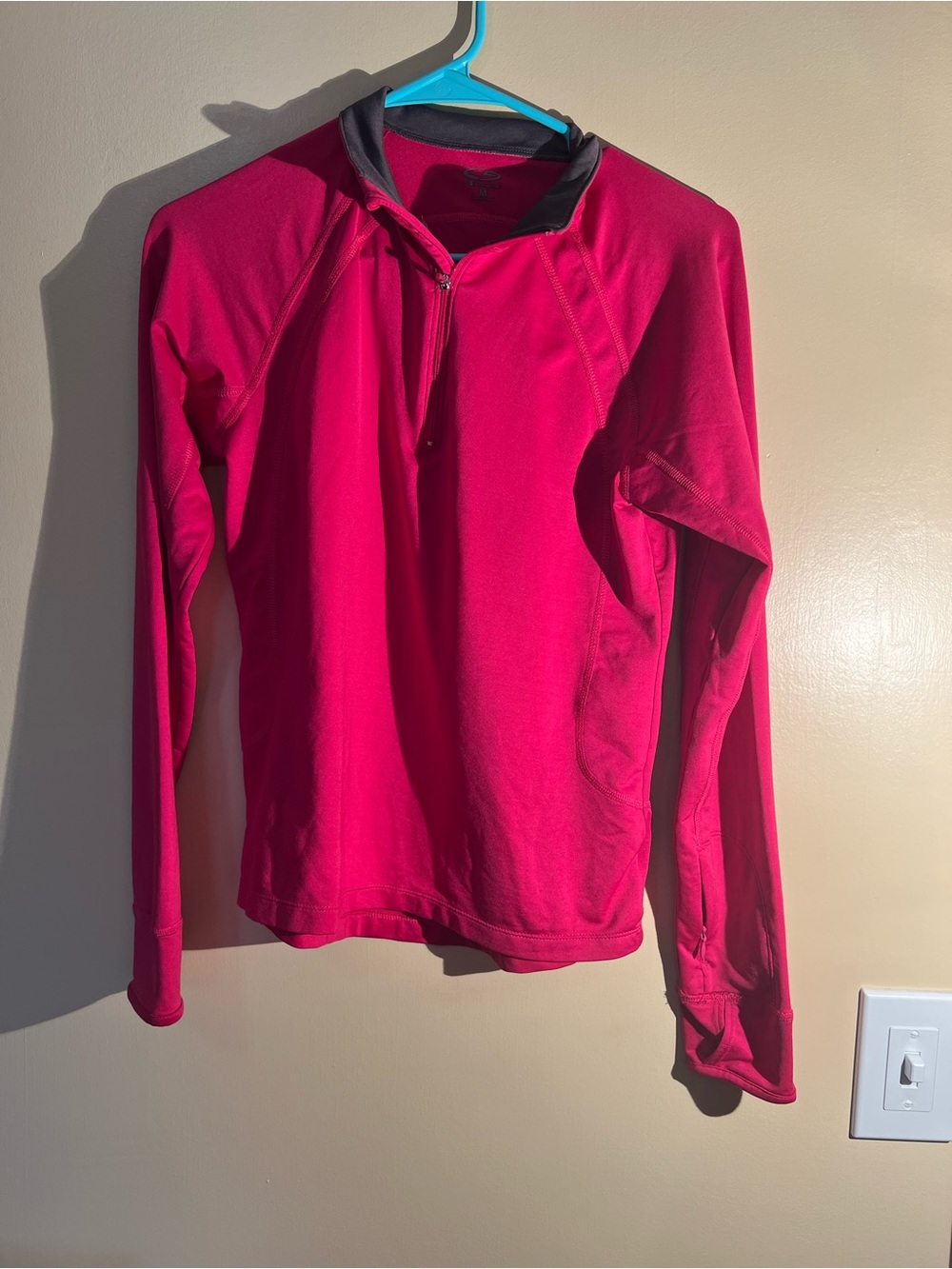 Women’s Champion Bright Pink Quarter Zip Pullover Size Medium